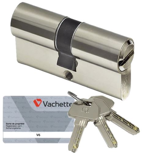 Cylindre de sécurité Vachette V6 Barillet 30 x 30 pour serrure de porte