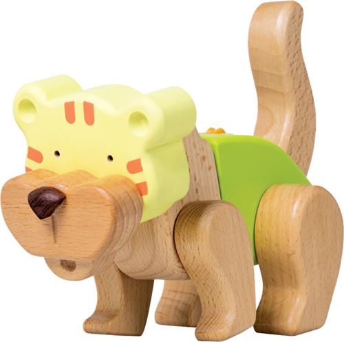 Small foot company - 9834 - jeu de construction - kit créatif - dino - tigre