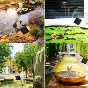 Panneau Solaire Fontaine Pompe A Eau Jardin Piscine Etang Poissons Aquarium Paysage Fontaine Fontaine Pompe A Eau Sans Brosses Submersible Non Bloquant Noir Decoration D Exterieur Achat Prix Fnac