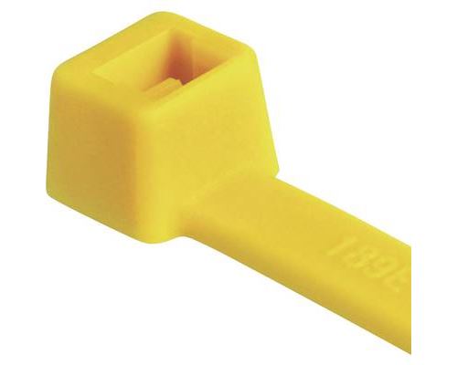 HellermannTyton 116-05414 Inside Serrated Cable Tie Yellow 4.6mmx3...