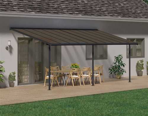 Pergola 18.6m² gris anthracite Palram 705602