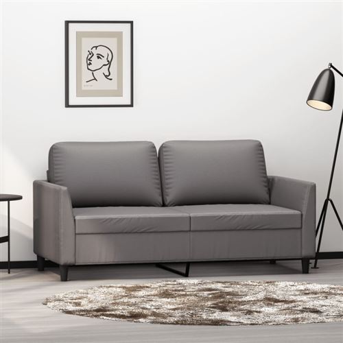 Non Communiqué Gris Vidaxl Canapé À 2 Places 140 Cm Similicuir
