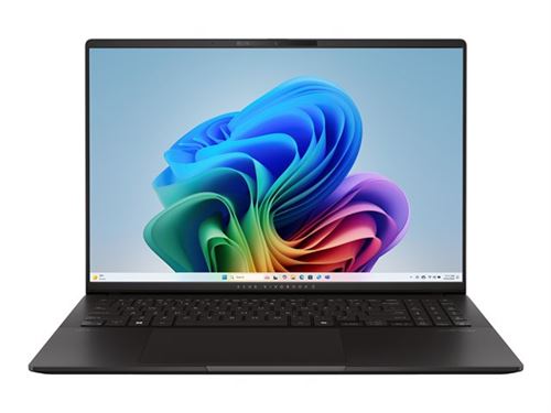 ASUS Vivobook S16 M5606KA-SH166X - Copilot+ PC - conception de charnière à 180 degrés - AMD Ryzen AI 7 - 350 / jusqu'à 5 GHz - Win 11 Pro - Radeon 860M - 32 Go RAM - 1 To SSD NVMe - 16" OLED 1920 x 1200 - Wi-Fi 6E, Bluetooth - noir neutre