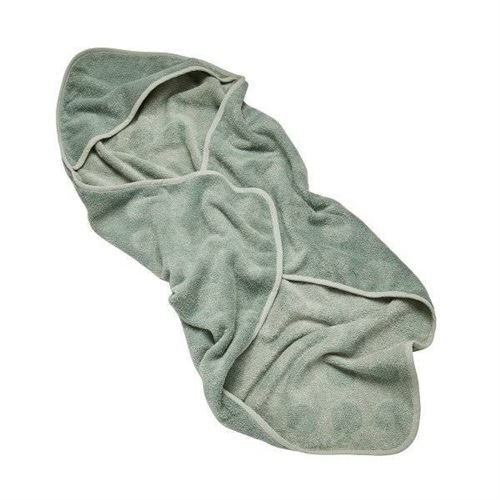 Leander - Cape de bain en coton BIO, Vert Sauge