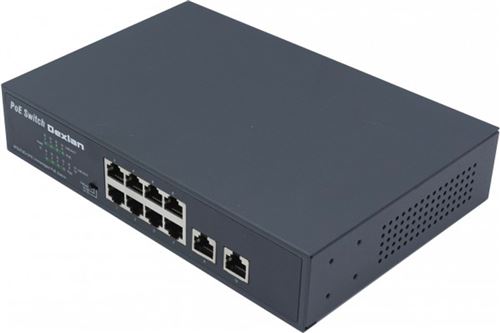 DEXLAN Switch Ethernet Dexlan 10 Ports 10/100 Mbps Dont 8 Poe+ 125w