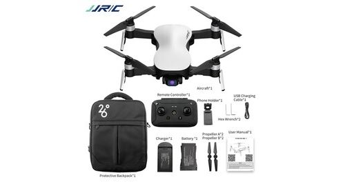 Drone jjr / c x12 5g wifi fpv hd caméra gps rc à 3 axes sans balais - blanc