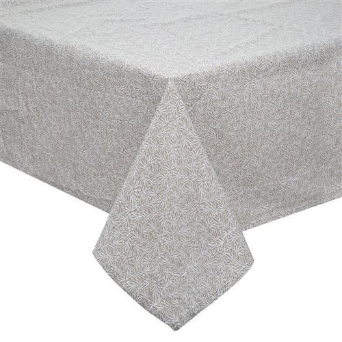 Atmosphera - Nappe rectangulaire Chambray Kadi - 250x150 cm - Beige Lin - Chambray Kadi