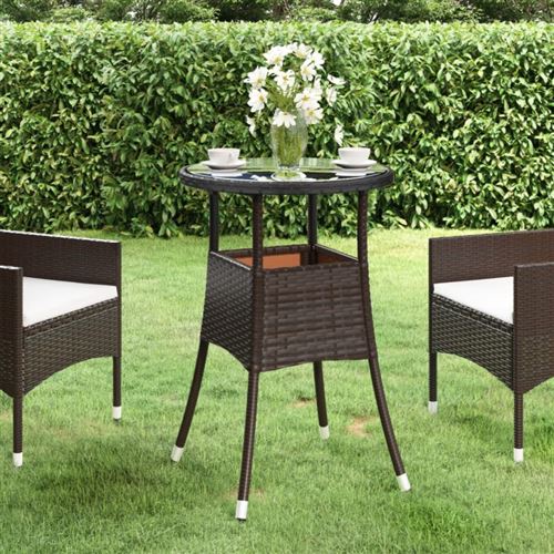 Vidaxl Marron Table De Jardin Ø60 Cm - Image 3