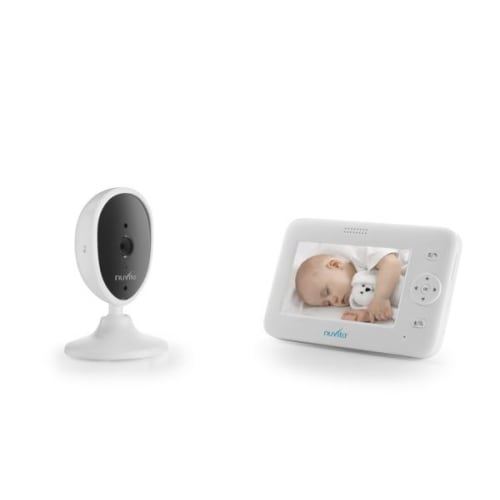 Babyphone Nuvita 3043 4.3 Sans Fil Vision Nocturne Détecteur de Bruit Caméra Infrarouge Blanc