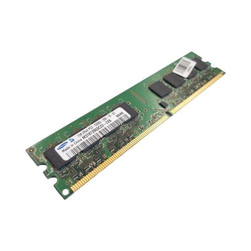 Barrette Mémoire 1Go Ram Ddr2 Samsung M378T2953Cz3-Ce6 Dimm Pc2-5300U 2Rx8