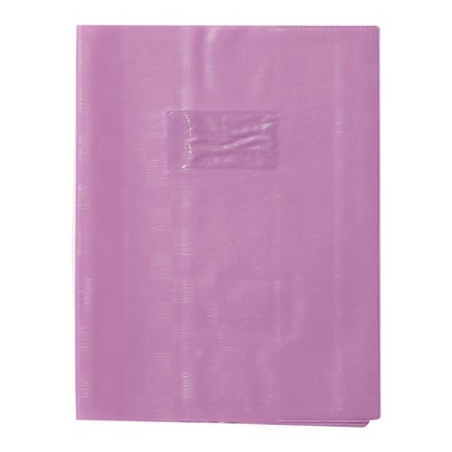 Protège-cahiers à rabat marque-pages 17x22cm Violet