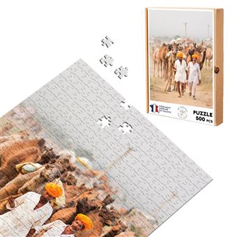 Puzzle classique 500 Pièces - Fabulous - Convoi de Chameaux en Inde (48 x 34 cm) - 1