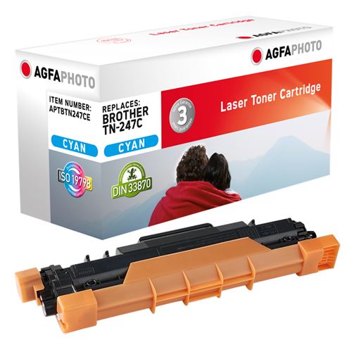 Compatible Avec Brother Tn-247c Agfa Photo Aptbtn247ce Toner Cyan