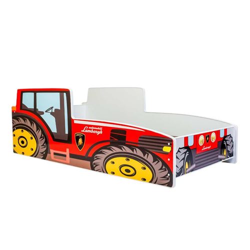 Non Communiqué Rouge Lit Enfant Tracteur 160X80