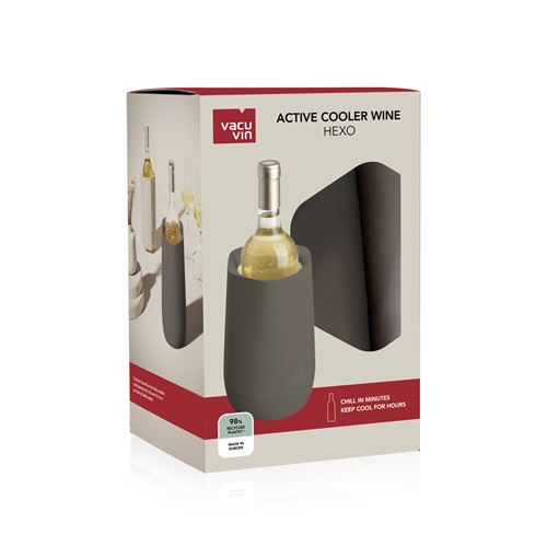 Non Communiqué Gris Rafraichisseur Hexo Graphite - Vacuvin - Plastique