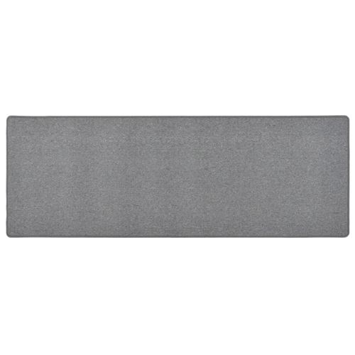 vidaXL Tapis de couloir Gris foncé 50x150 cm