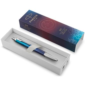 PARKER IM Premium Submerge, Stylo bille, Dégradé de bleu, recharge bleue pointe moyenne, Coffret cadeau