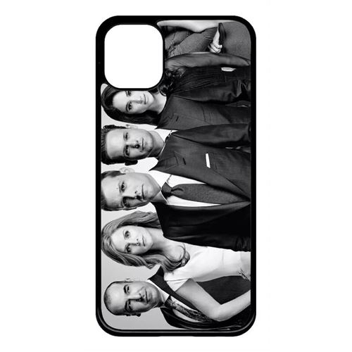 Coque My-Kase pour iPhone 11 - suits casting - Plastique Noir