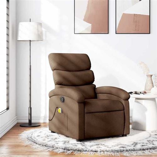 Non Communiqué Marron Vidaxl Fauteuil De Massage, Relaxation Tissu