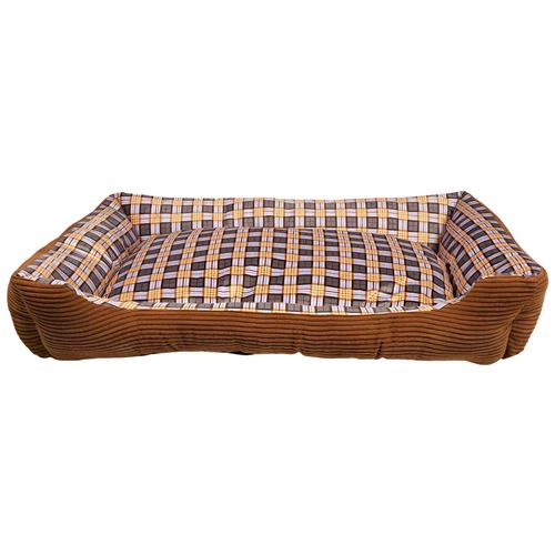 Comparer les prix de Canapé-lit Confortable 90x70x20cm Taille XL pour Chien Inny Marron