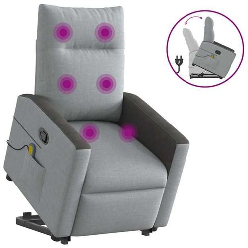 Non Communiqué Gris Vidaxl Fauteuil De Massage, Relaxation Tissu Clair