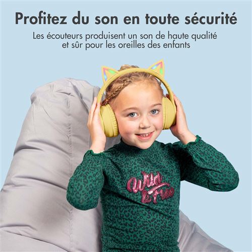 Casque Audio Enfants - Casque Enfant - Casque Bluetooth Sans Fil - Jaune -  iMoshion® - Casque audio - Achat & prix