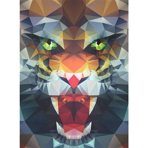 Non Communiqué Puzzle 500 Pièces : Lion De Polygone