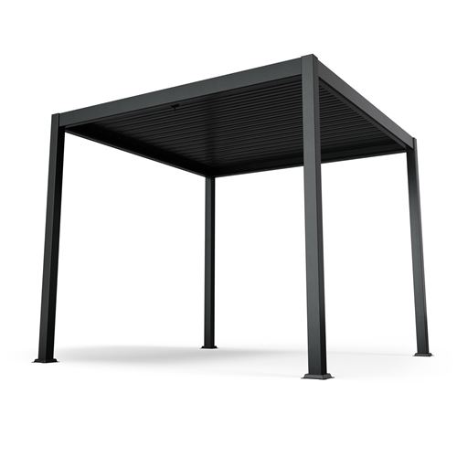 Blumfeldt Luminahaven - Gazebo Da 3x3 M, Tetto A Lamelle In Acciaio Zincato, Protegge Dal Sole, Dalla Pioggia E Dal Vento