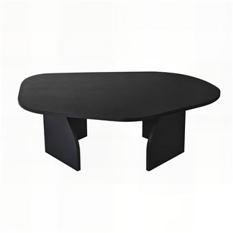 Table basse en bois "Rock" 100 x 60 x 35 cm - Noir - 1