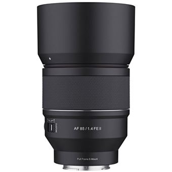 Objectif hybride Samyang AF 85mm f/1.4 II noir pour Sony FE