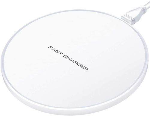 Chargeur sans Fil 10 W Universel Qi Charging Pad, Chargeur à Induction(Blanc)-Chronus