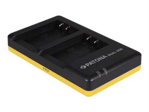 PATONA Dual Quick-Charger - Chargeur de batterie USB - 2 x charge de batteries - 700 mA - pour Canon LP-E17