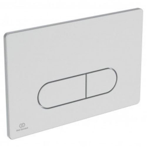 Ideal Standard Plaque de commande carrée  Oleas , double flux, mécanique Blanche
