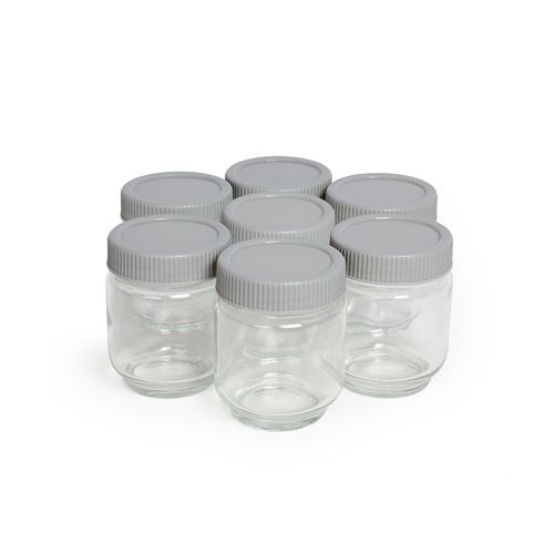 Lot de 7 pots pour yaourtière dop180 Livoo dop180ac1