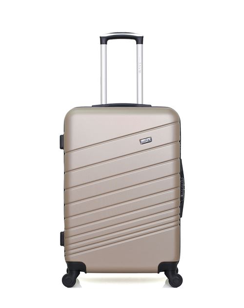 Non Communiqué Beige Wave Paris - Valise Moyenne Tigre