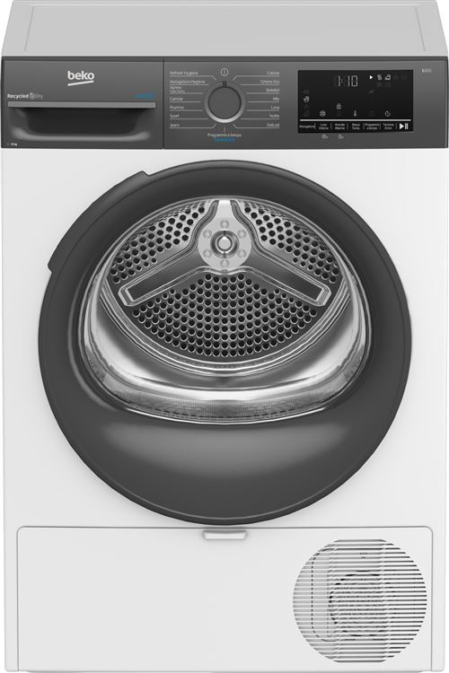 BEKO S&egrave;che linge BMEUT481SAI IT Pose libre 8 kg Gris Blanc