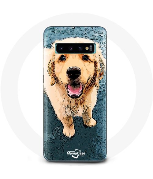 Coque pour Samsung Galaxy S10 Plus Golden retriever Chiot Maniacase