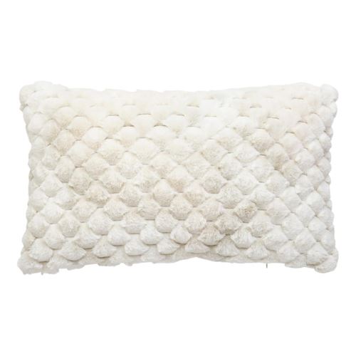 Non Communiqué Beige Atmosphera Créateur D'intérieur - Coussin Imitation Fourrure "Adriel" 38X58cm