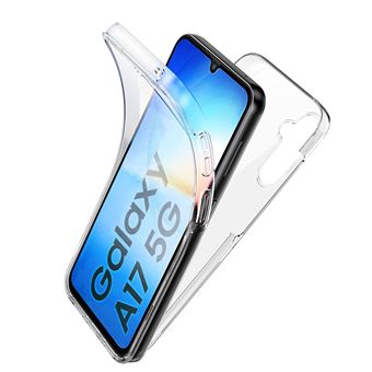 Coque intégrale 360 degré pour Samsung Galaxy A17 5G SM-A176B 6.7" / Samsung Galaxy A17 4G SM-A175F 6.7"  transparente Antichoc Avant et arrière  -Visiodirect - - 1