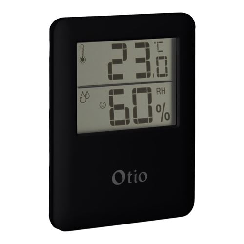 Non Communiqué Noir Otio - Thermomètre Hygromètre Digital Intérieur