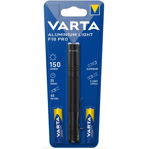 Varta Aluminium Light F10 Pro LED Lampe de poche à pile(s) 150 lm 25 h 31 g