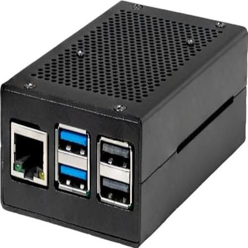 Joy-It Noir Rb-Alucasep5-01B Boîtier Pour Ordinateur Monocarte Raspberry Pi® Aluminium - Image 2