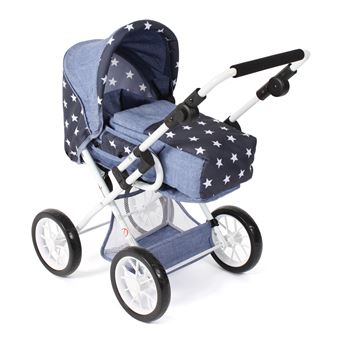 Poussette combinée Leni Étoiles Bleu marine - 1