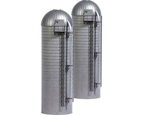 2 silos haut HS 091 H0 Busch 1913