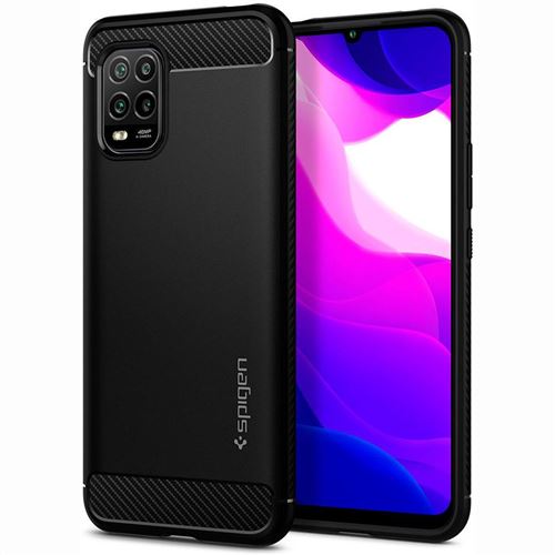 Spigen Rugged Armor étui téléphone mobile Xiaomi Mi 10 Lite (Black) ACS01235