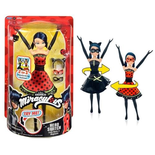 Poupée Ladybug Transformation - Miraculous 26 Cm - Changement De Tenue