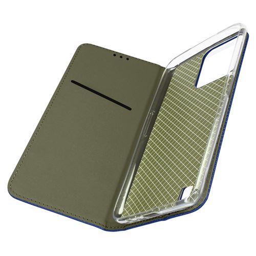 Étui pour Realme C31 avec Clapet Porte-carte Fonction Support Avizar bleu nuit