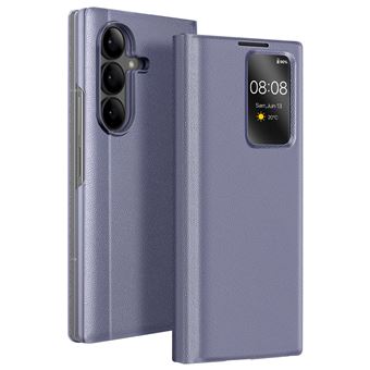 Étui Fenêtre pour Galaxy Z Fold7 avec Porte-cartes et Fonction Stand Avizar Violet - 1