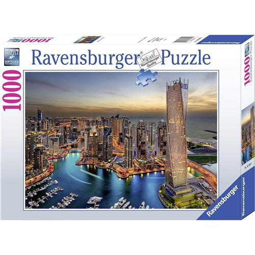 Ravensburger - Puzzle Dubaï Marina de nuit - 1000 pièces - Image 2
