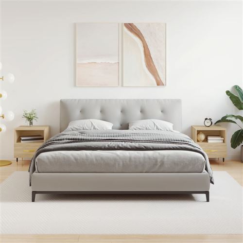 vidaXL Nachtkastjes 2 st 40x35x47,5 cm bewerkt hout sonoma eikenkleur827395